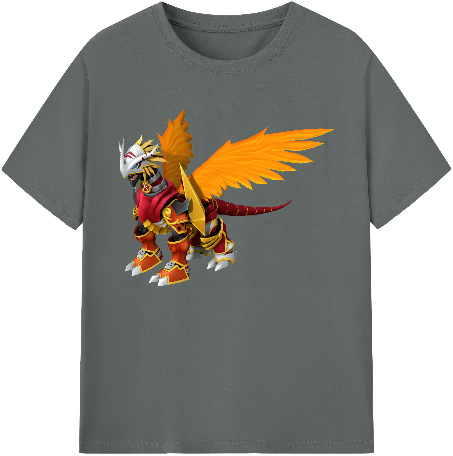 （画像用） Digimon デジタルモンスター/デジモン 綿100％ メンズ半袖Tシャツ｜肌触りやわらか＆通気性